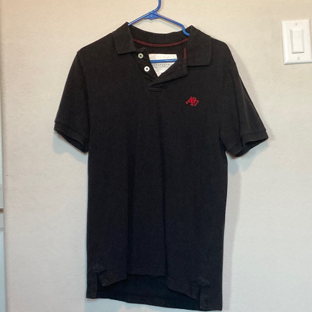 Aeropostale Black Polo Tshirt